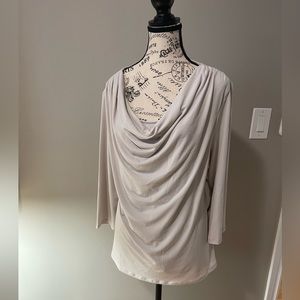 NWT-Catherine Malandrino Ivory Cowl Top